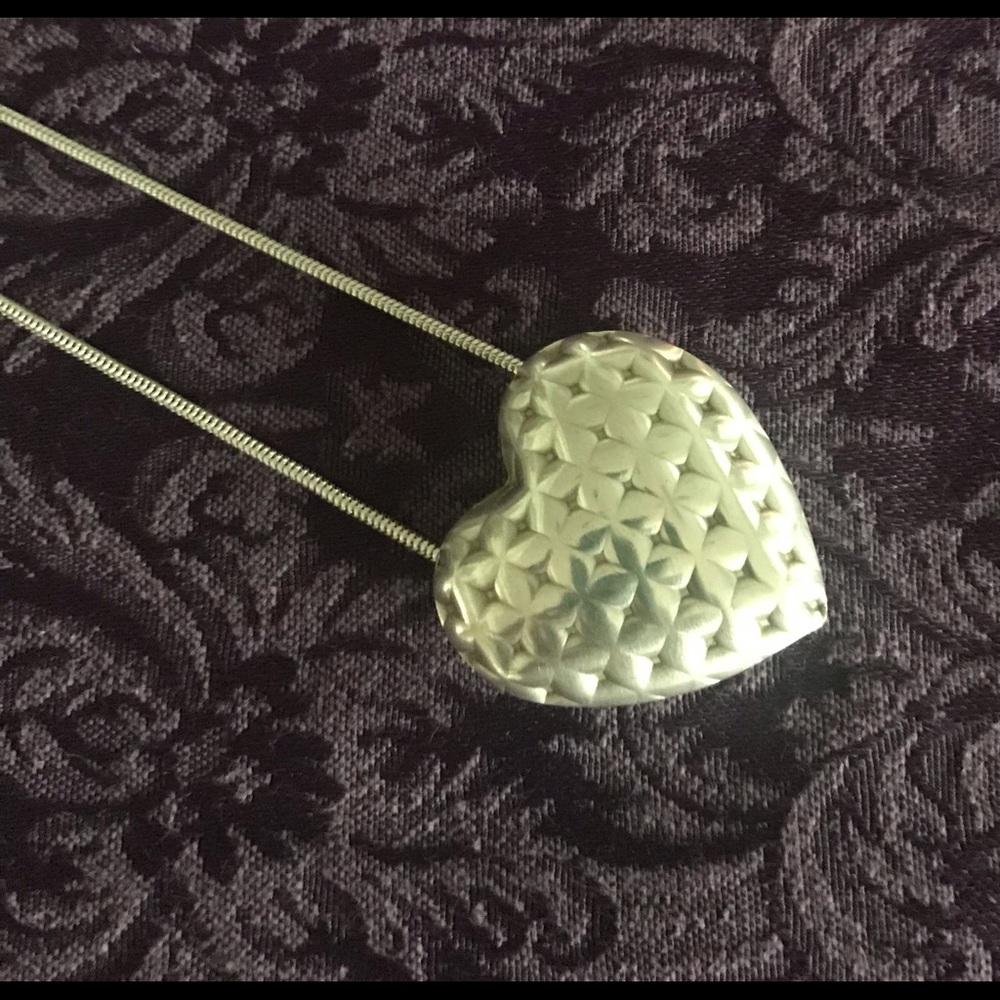 SS Heart Necklace by Artist Jan Yager